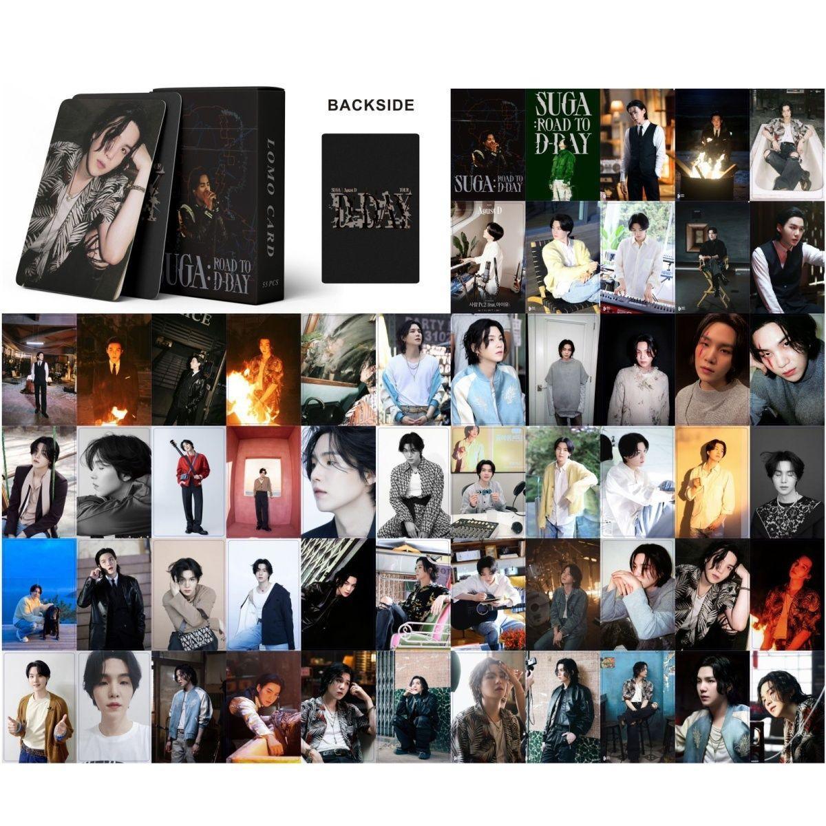 PHOTOCARDS SUGA ROAD TO D'DAY 55 PCS