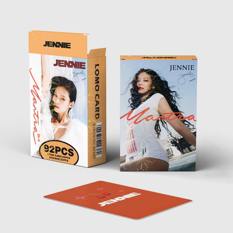 PHOTOCARDS JENNIE  MANTRA + STICKERS (92 PCS)