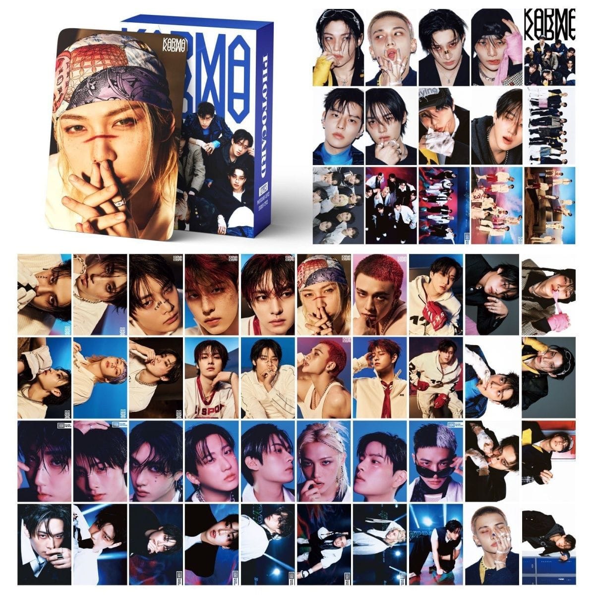 PHOTOCARDS STRAY KIDS KARMA 127 PÇS(55 Cards+ 72 Stickers)