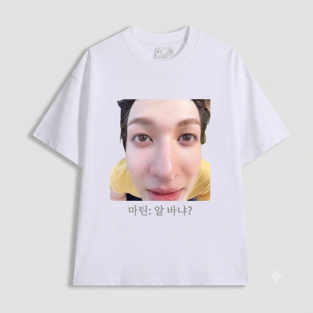 CORTIS T SHIRT 100% COTTON (White and Black)