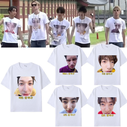 CORTIS T SHIRT 100% COTTON (White and Black)